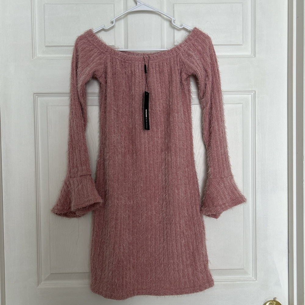 Fashion Nova Mauve Knit Dress